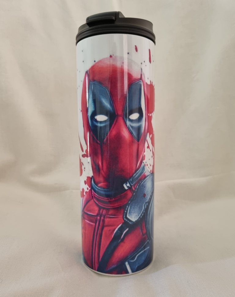 Stainless Steel Hot/Cold Tumbler Black Lid (600ml)