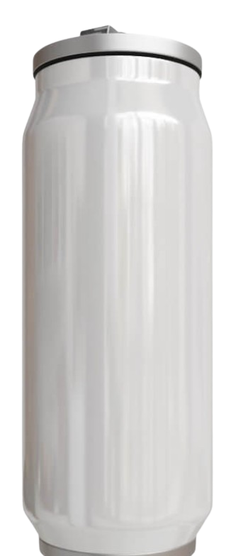 Personalised Stainless Steel Can 400ml - White - Custom Design - Photo Print Africa