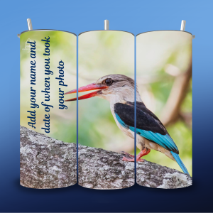 Stainless Steel 15oz/20oz Skinny Tumbler with Lid & Straw - Add your name or design your own - Photo Print Africa