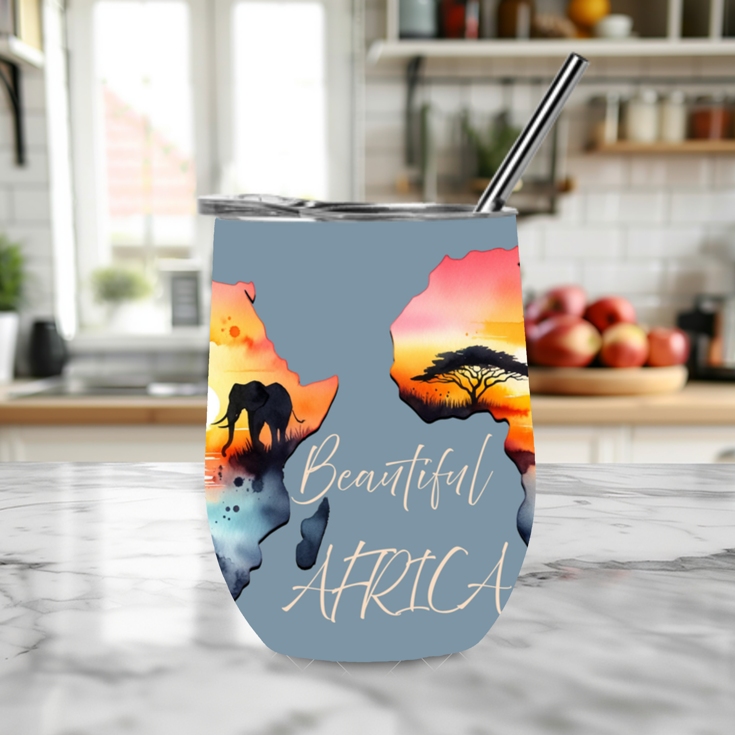 Enjoy your Wine with elegance using this Stainless Steel Wine Tumbler from Photo Print Africa, available in White, Pink, Blue, Teal, Rose Gold, or Purple. Crafted with double-wall insulation, this tumbler keeps drinks at the perfect temperature for hours, ideal for parties, picnics, or home relaxation. Personalize it with your own design or text, making it a chic and unique gift or accessory.