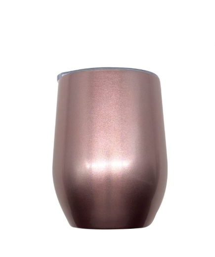 Stainless Steel Wine Tumbler - White/Pink/Blue/Teal/Rose Gold/Purple - Image 5