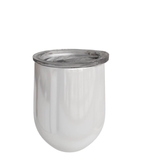 Stainless Steel Wine Tumbler - White/Pink/Blue/Teal/Rose Gold/Purple - Image 4